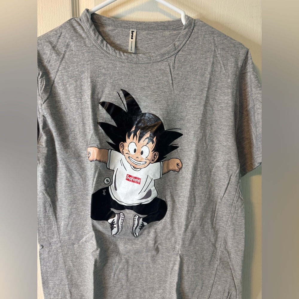 Supreme Gray Graphic Kids T-Shirt